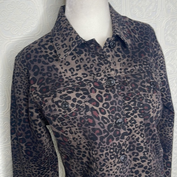 Nine West Cropped Sarah Jacket with a Raw Hem, Color is Wild One - Picture 1 of 10